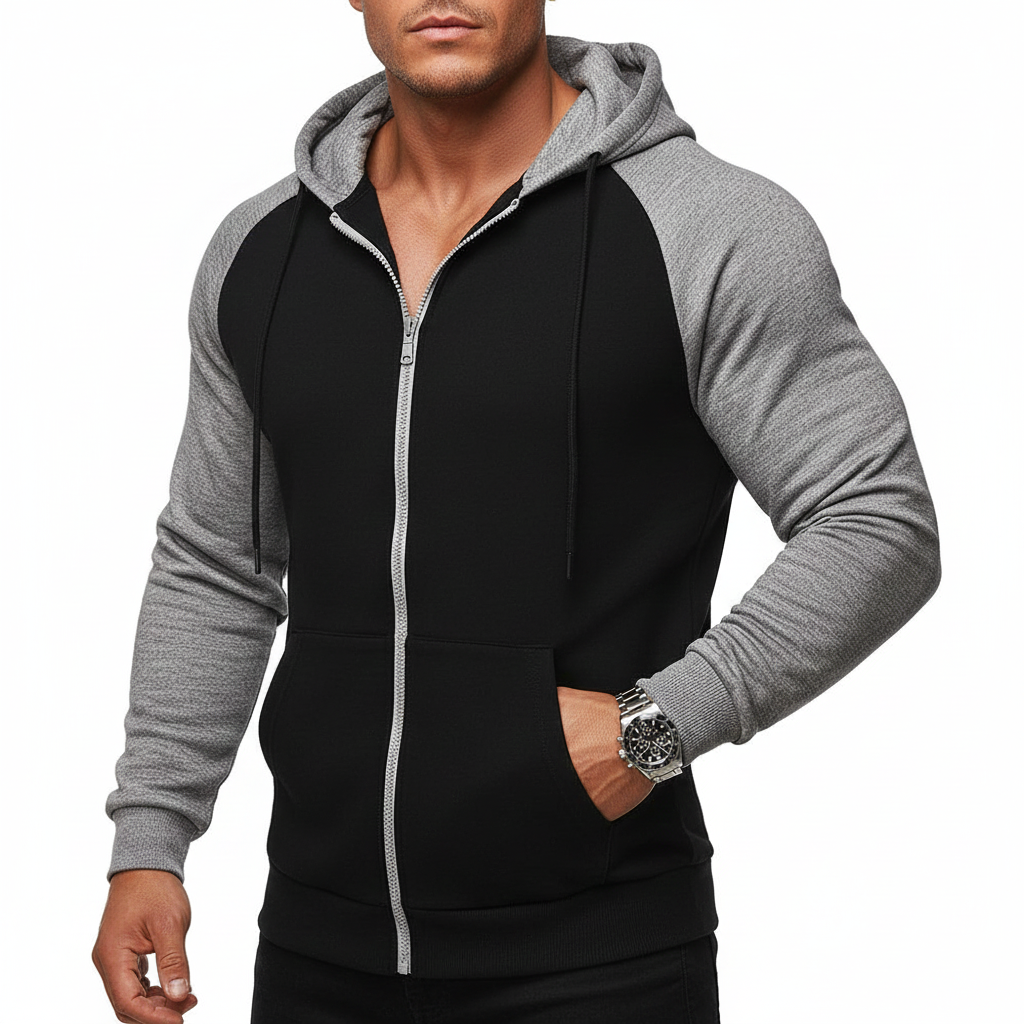 Black and grey Hoodie