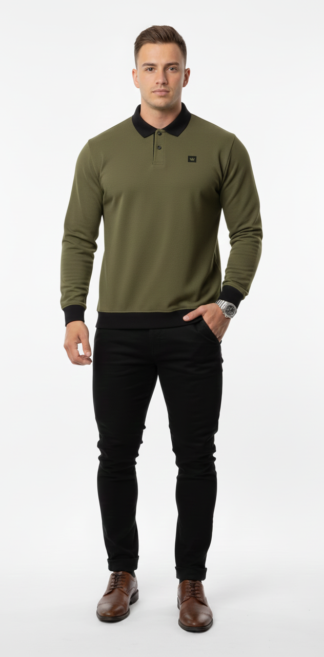 Five Kings Olive winter Polo