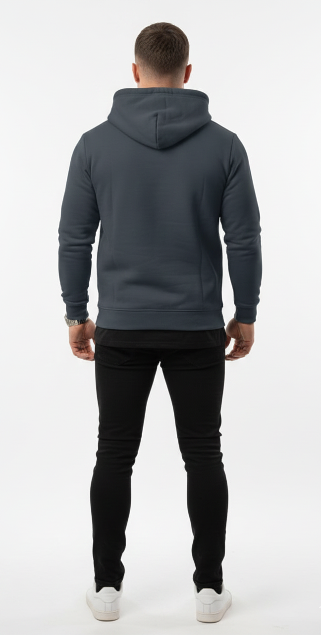 Five Kings smoke blue zipper hoodie