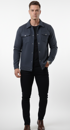 Five Kings Smoke blue shacket