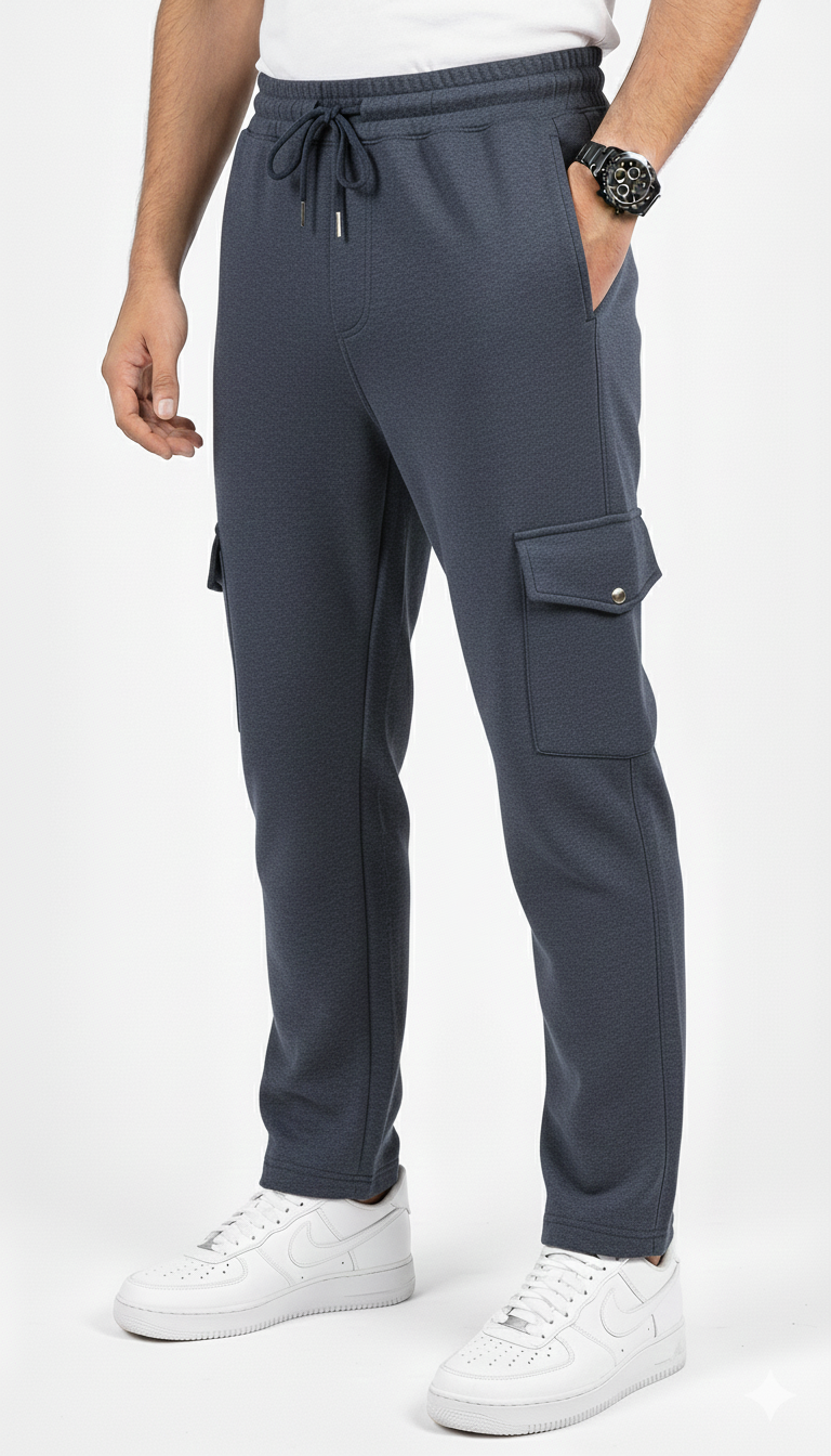 Five Kings smoke blue six pocket trousers