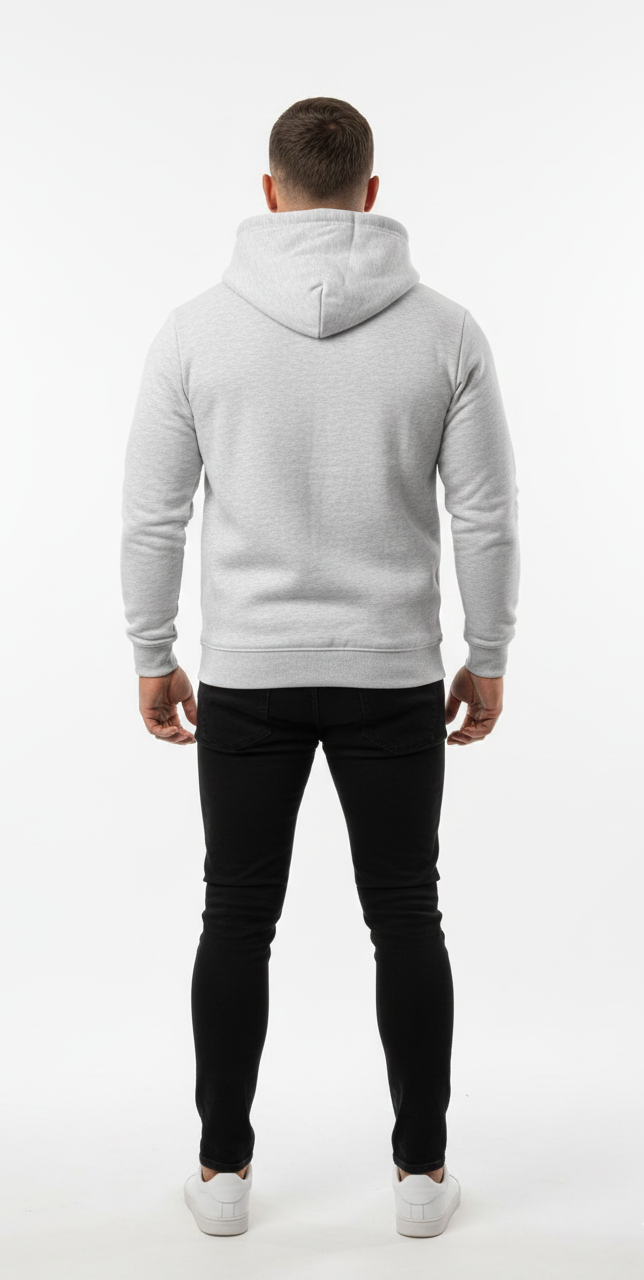 Five Kings heather gray zipper hoodie