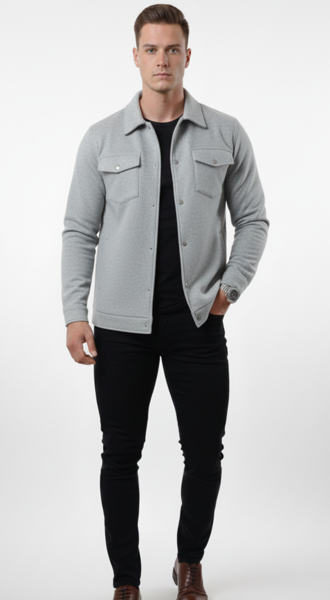 Five Kings Heather gray shacket