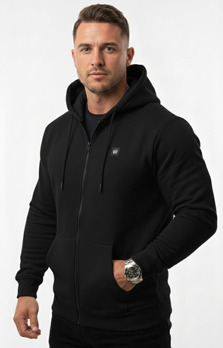 Five Kings black zipper hoodie