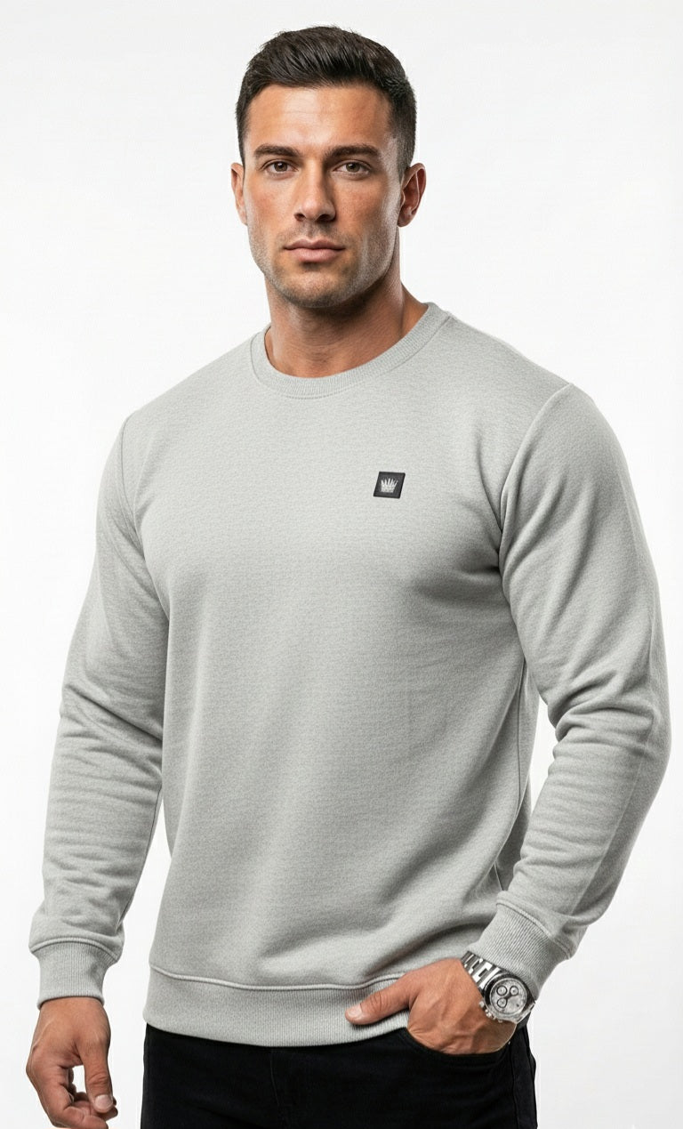 Five Kings heather gray blue sweatshirt