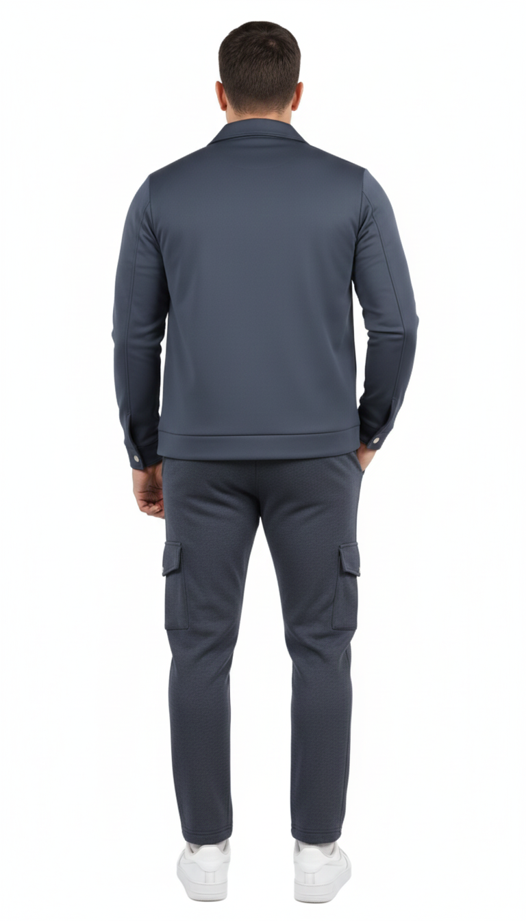 The smoke blue Monarch suit